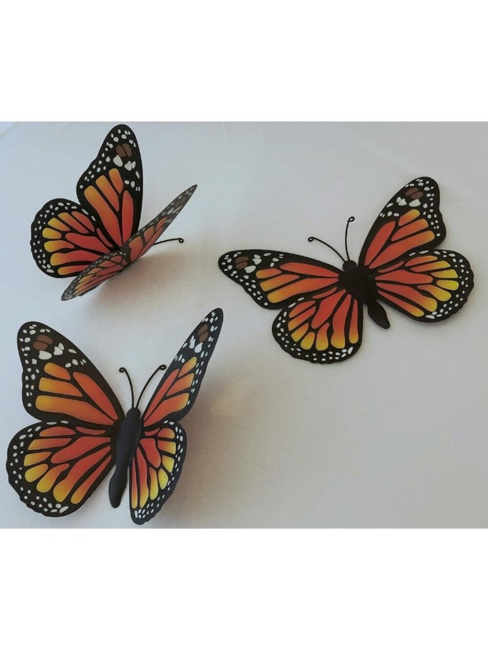 3D Metal Butterfly Wall Art Set of 3 - Inspirational Decor for Home & Garden